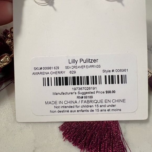 NWT Lilly Pulitzer Sea Dreamer Earrings - Picture 2 of 4